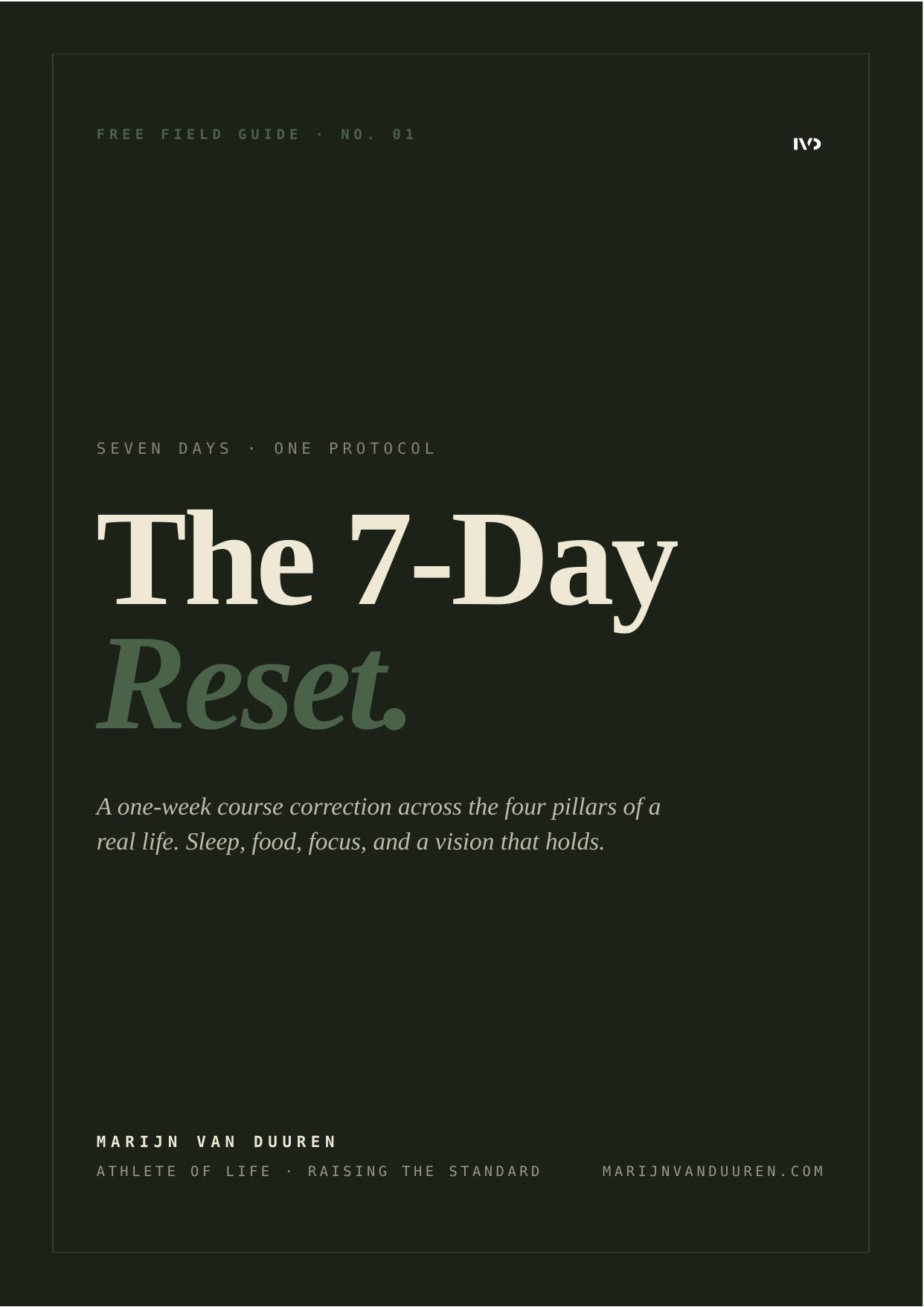 The 7-Day Reset cover